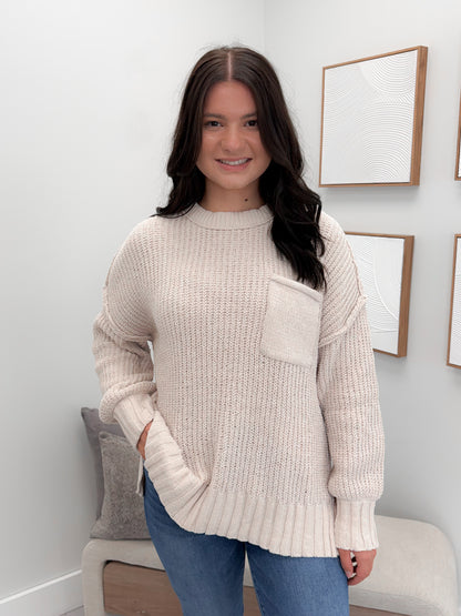 Mitchell Sweater in Ecru