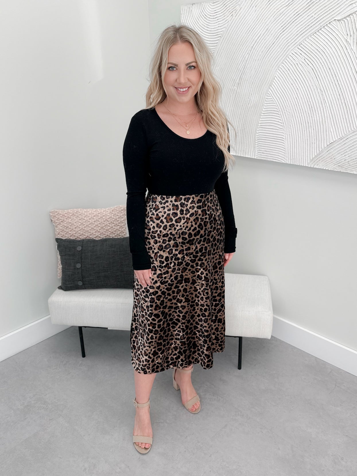 Blaze Leopard Skirt