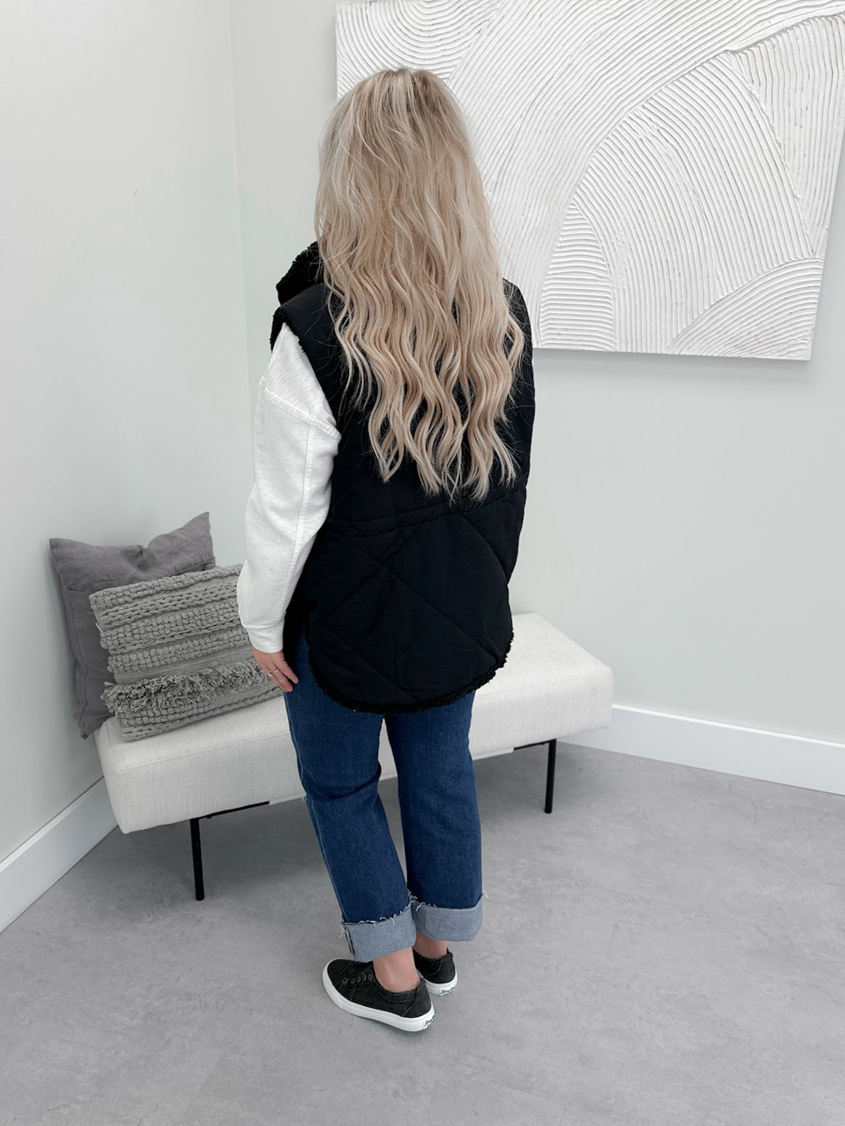 Jaden Vest in Black - Small