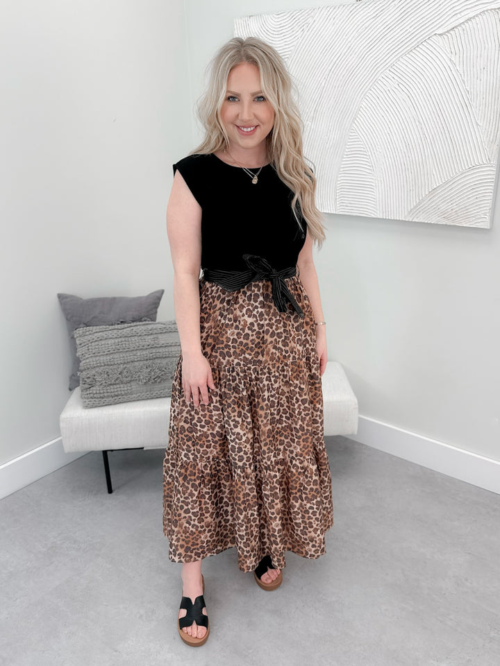 Ridley Dress in Leopard