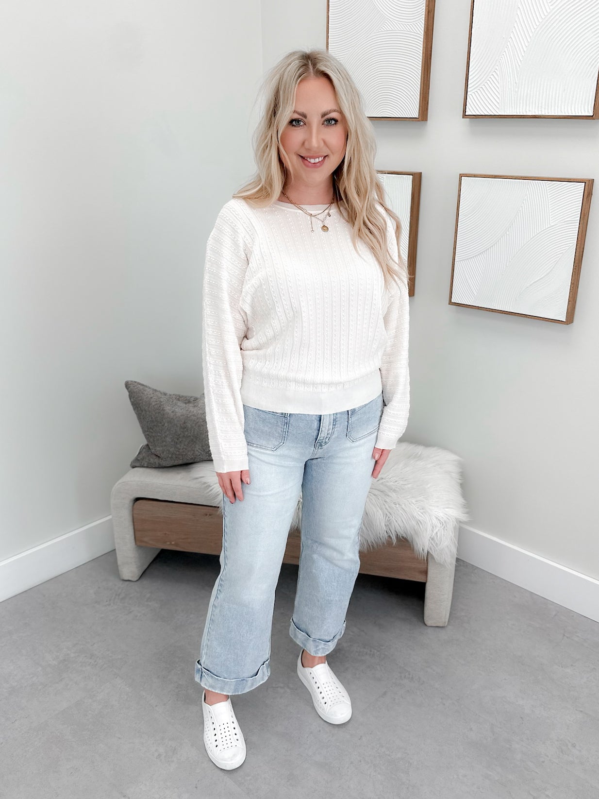 Juniper Sweater in Cloud