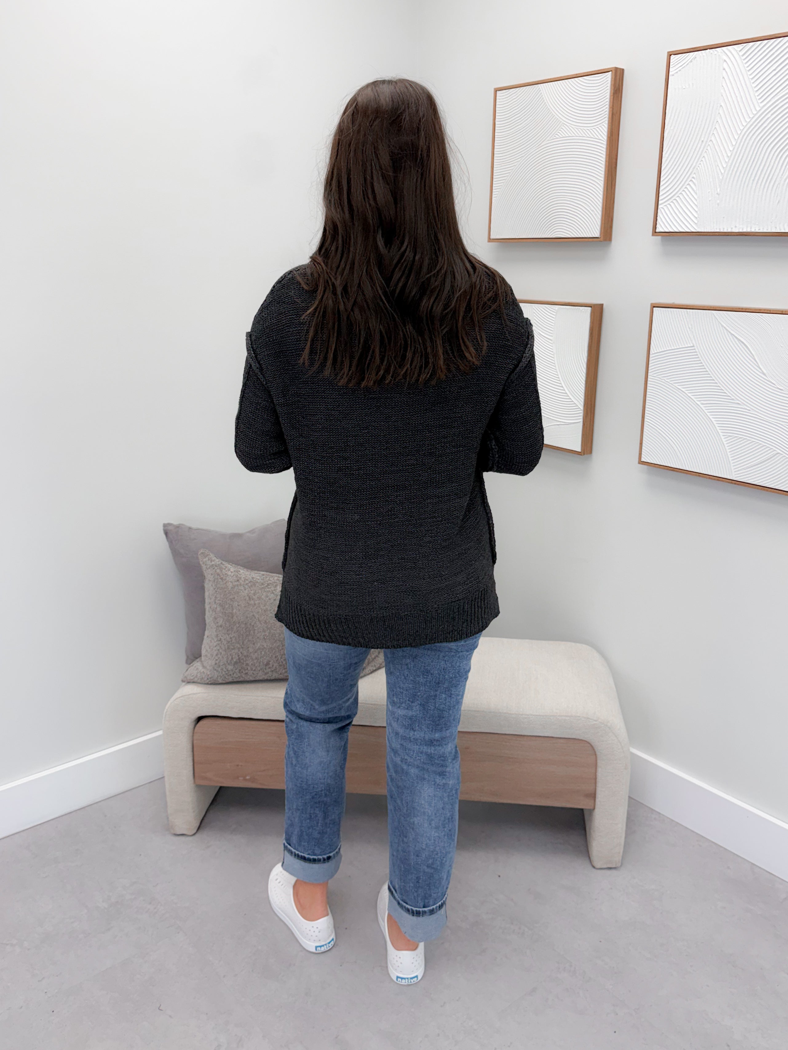 Caspar Sweater in Charcoal