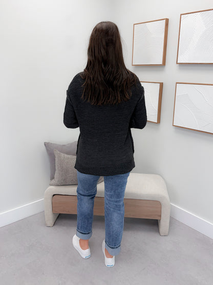 Caspar Sweater in Charcoal