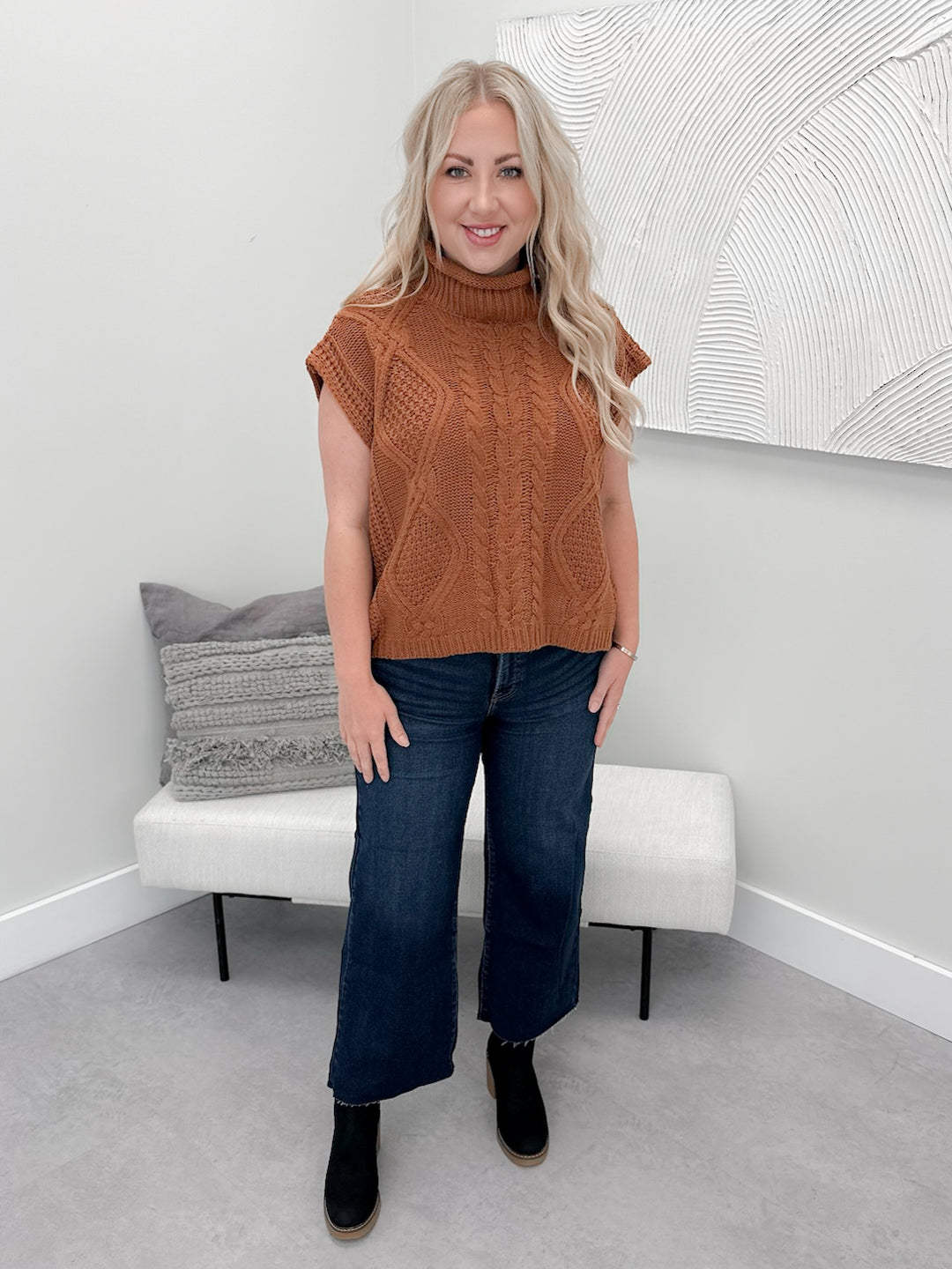 Carmine Sweater in Caramel