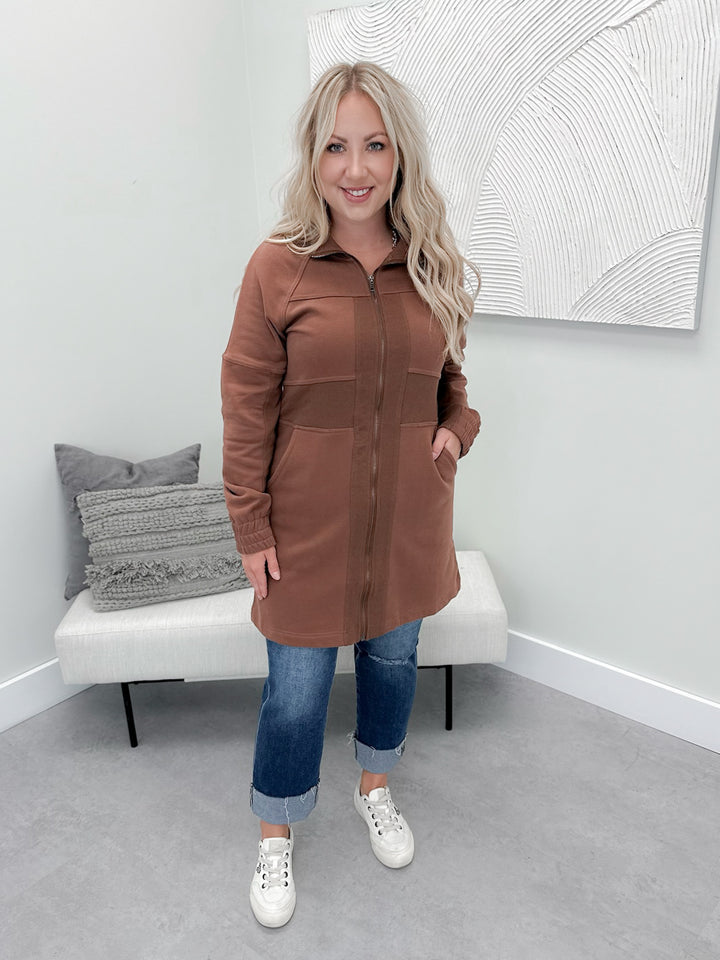 Eliana Coatigan in Brown
