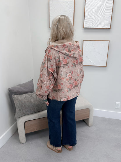 Rosie Jacket in Floral Mauve Floral