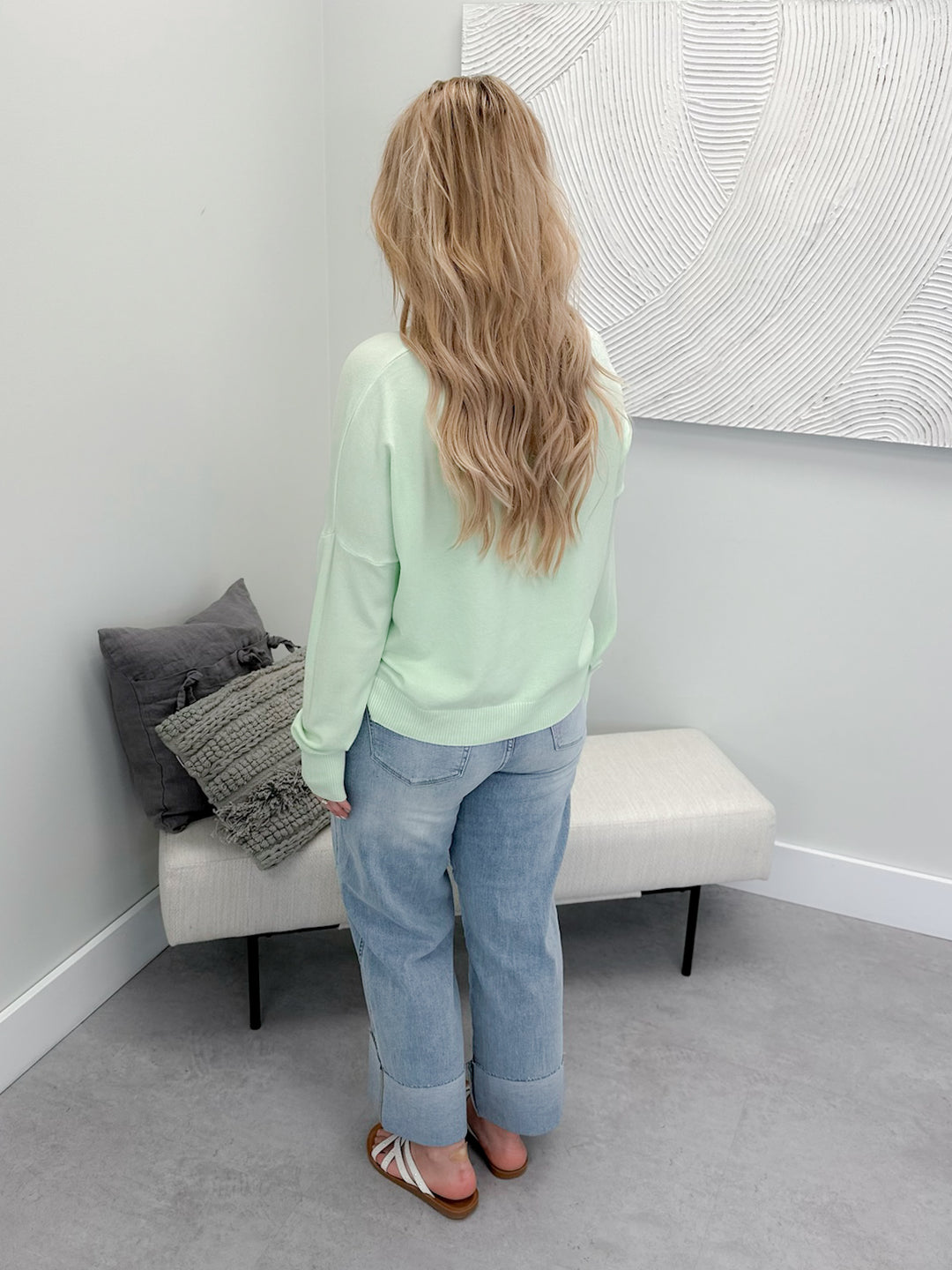 Valley Sweater in Honeydew