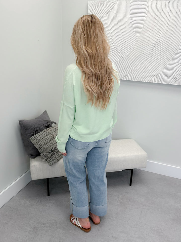 Valley Sweater in Honeydew
