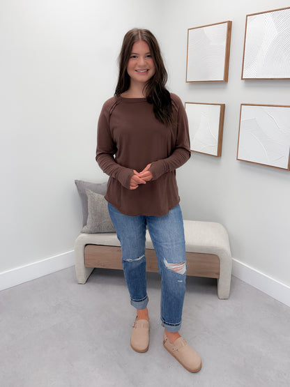 Harlyn Long Sleeve in Brown