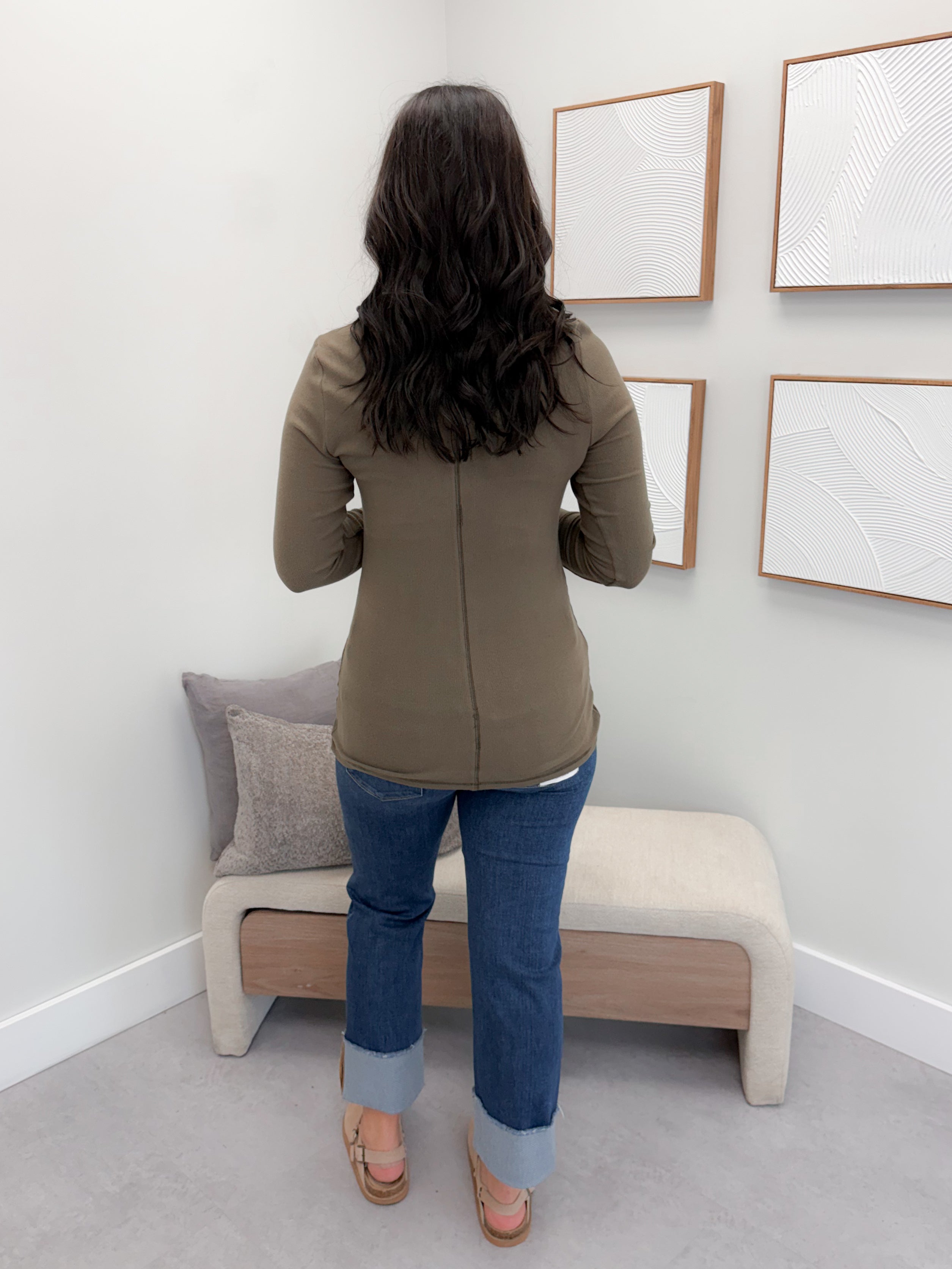 Georgia Long Sleeve in Olive