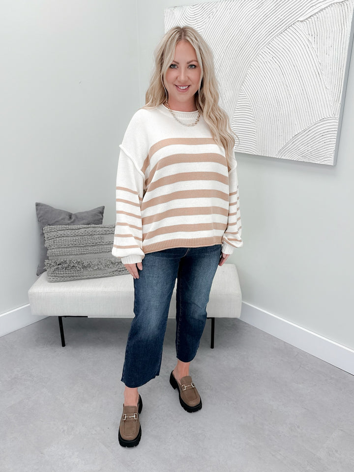 Avery Sweater in Taupe