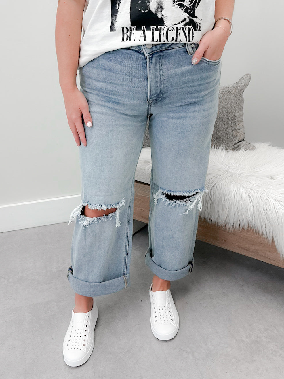 Nella Boyfriend Jeans by Risen