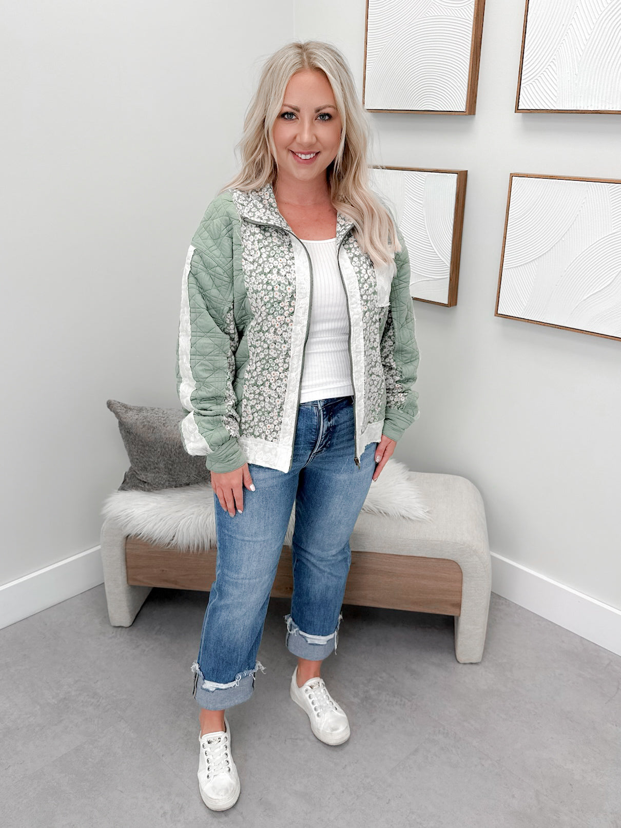 Patch Me Pretty Bomber Jacket by Ampersand Avenue