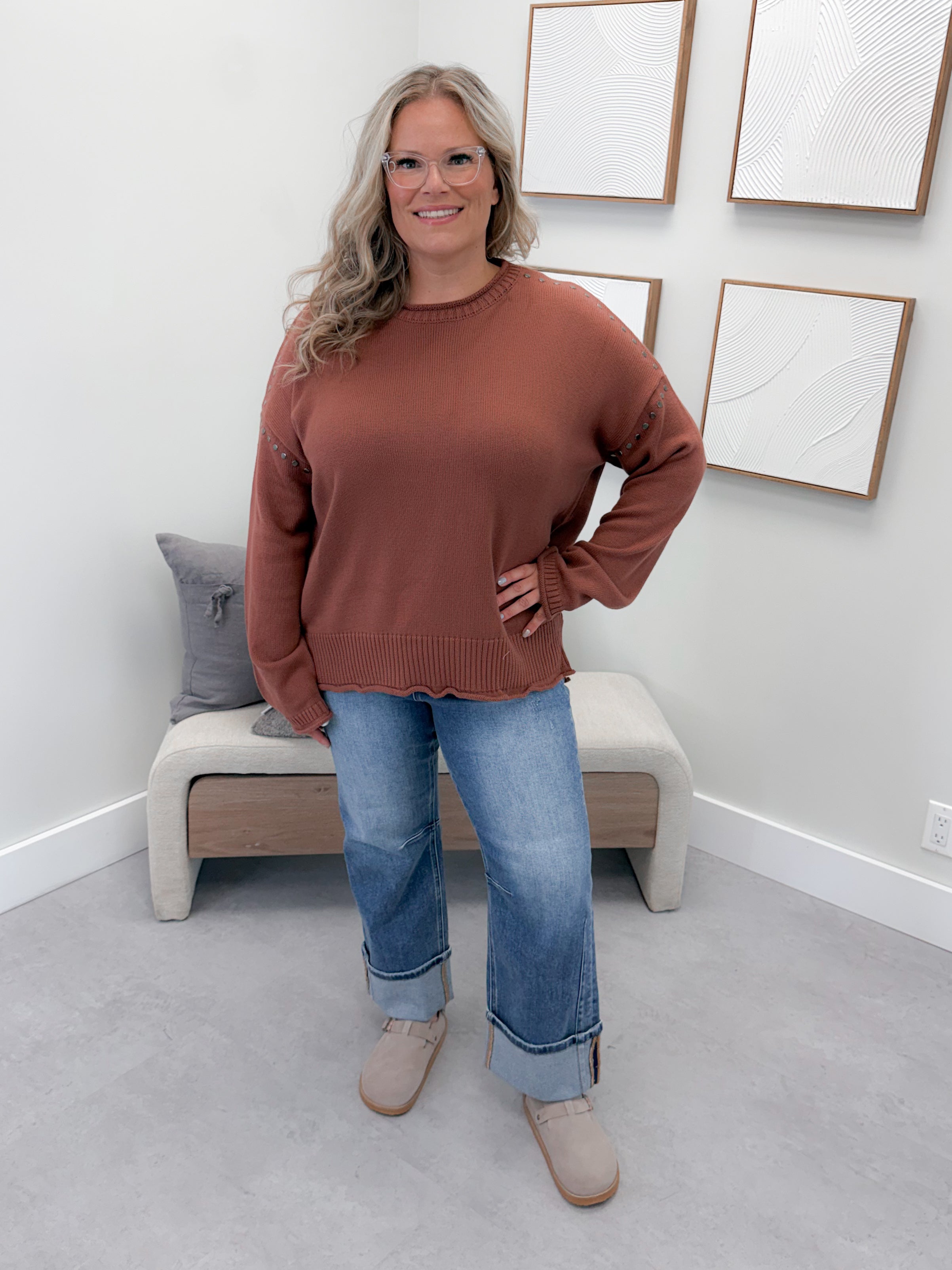 Trinity Sweater in Burlwood