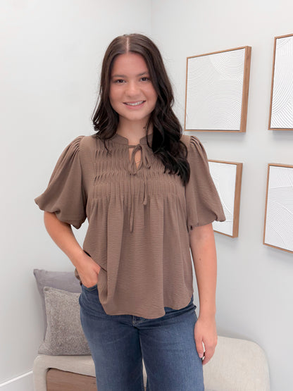 Seria Blouse in Mocha