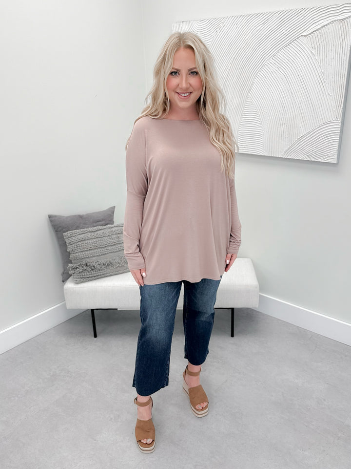 Shania Long Sleeve in Taupe