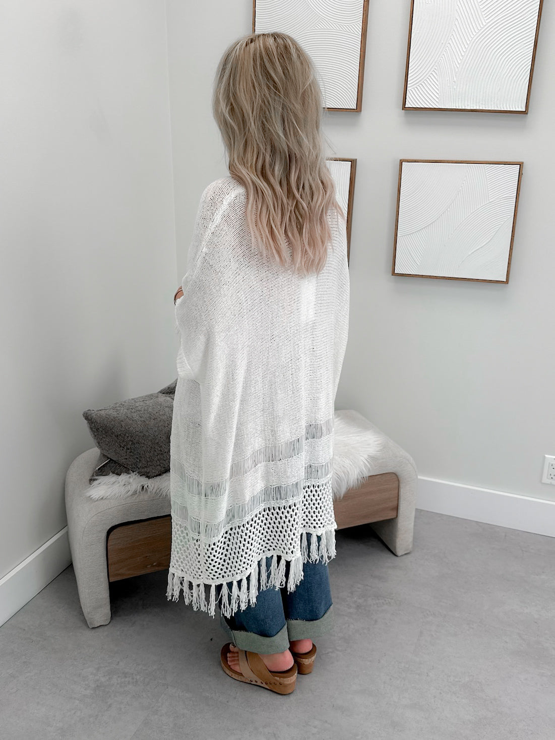 Parksville Cardigan in Off White