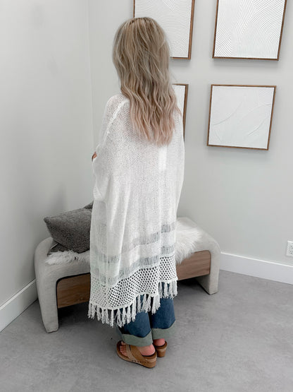 Parksville Cardigan in Off White