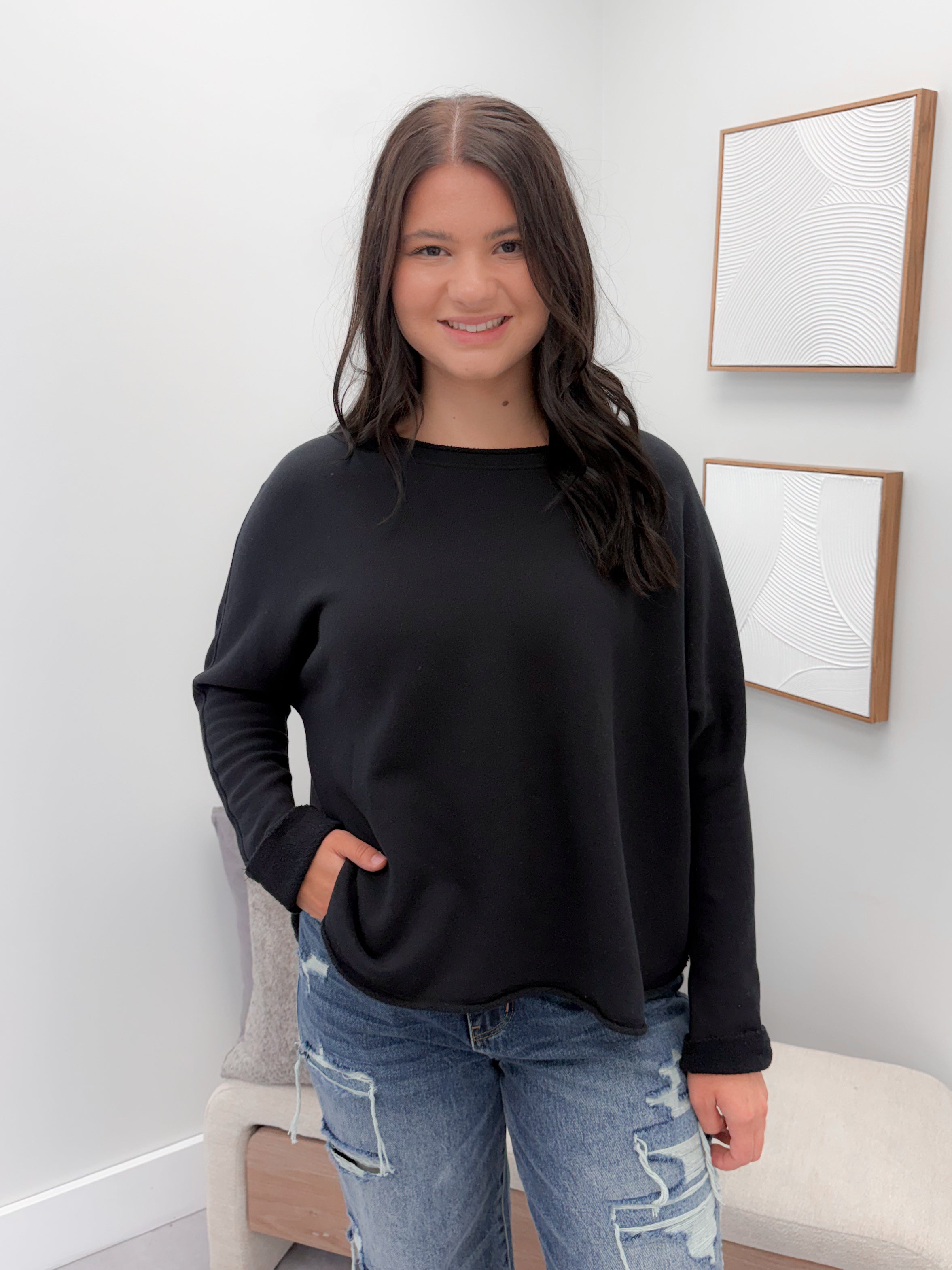 Nelly Pullover in Black