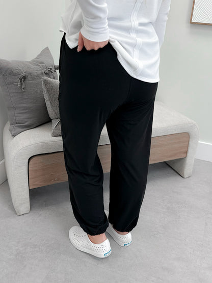 Back Stage Joggers in Black