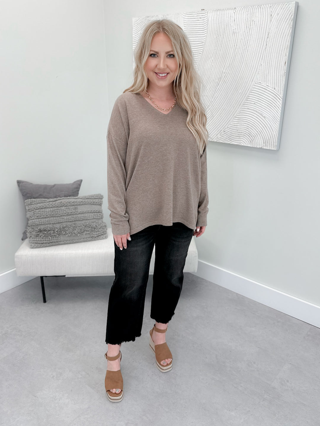 Picture Perfect Sweater in Walnut