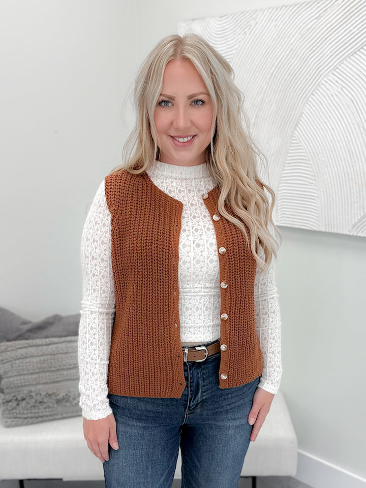 Shay Sweater in Brick