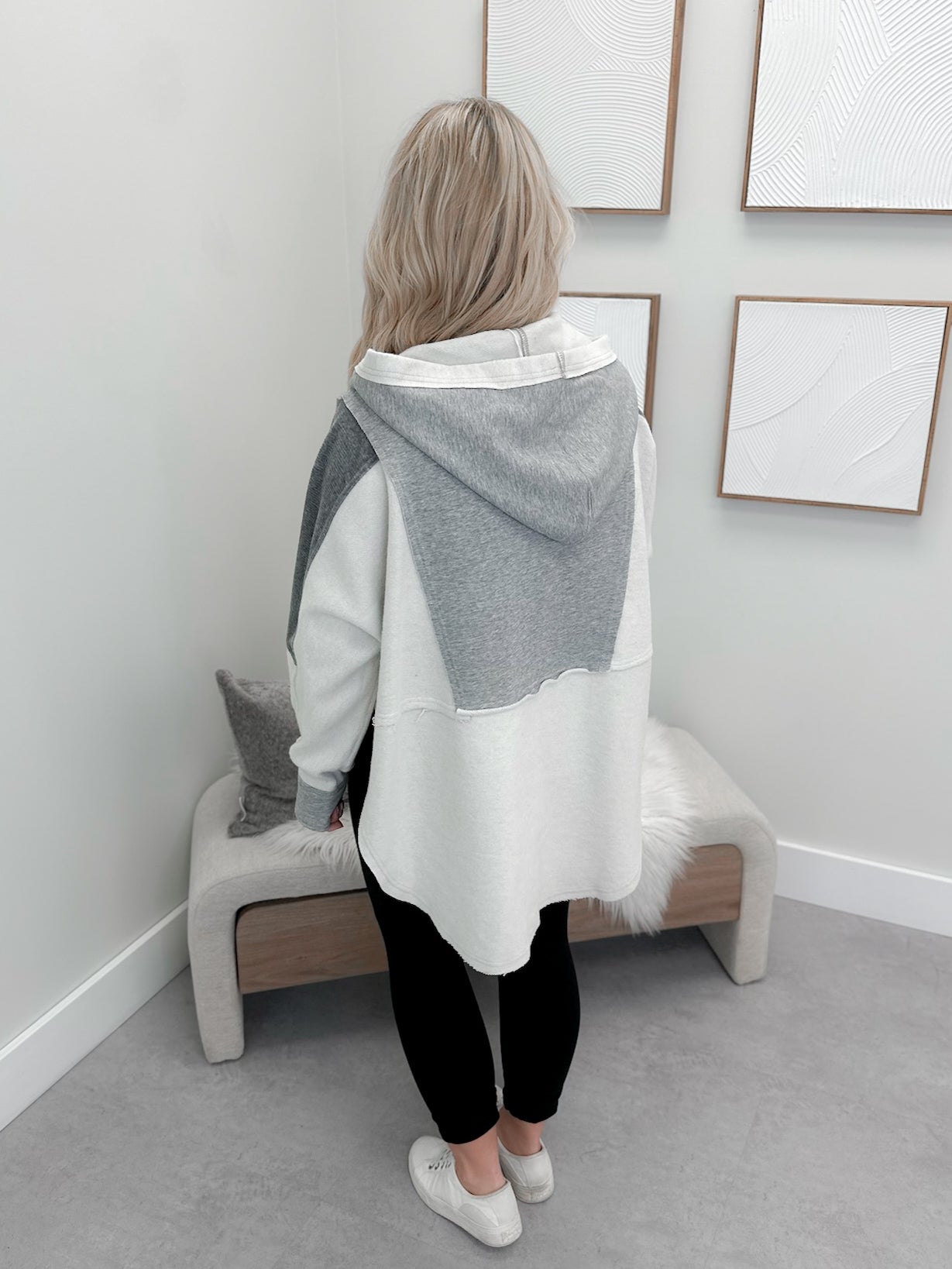 Hutton Hoodie in Heather Grey