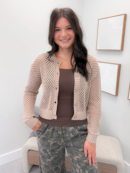 Kourtney Cardigan in Mocha