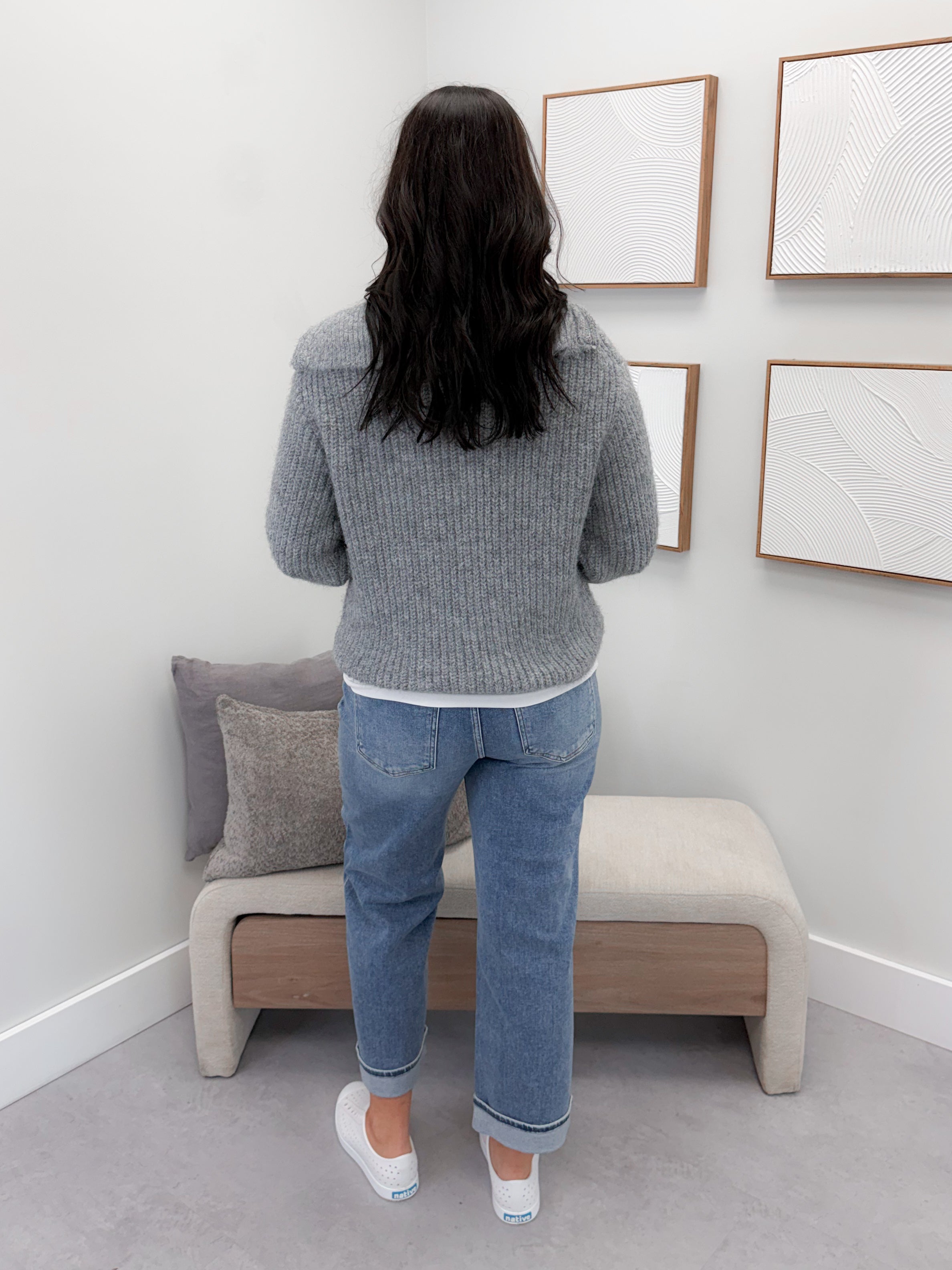 Asha Coatigan in Grey