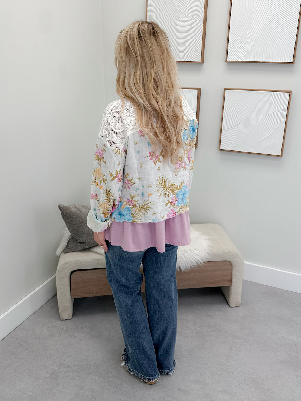 Kona Shacket in Floral Mix