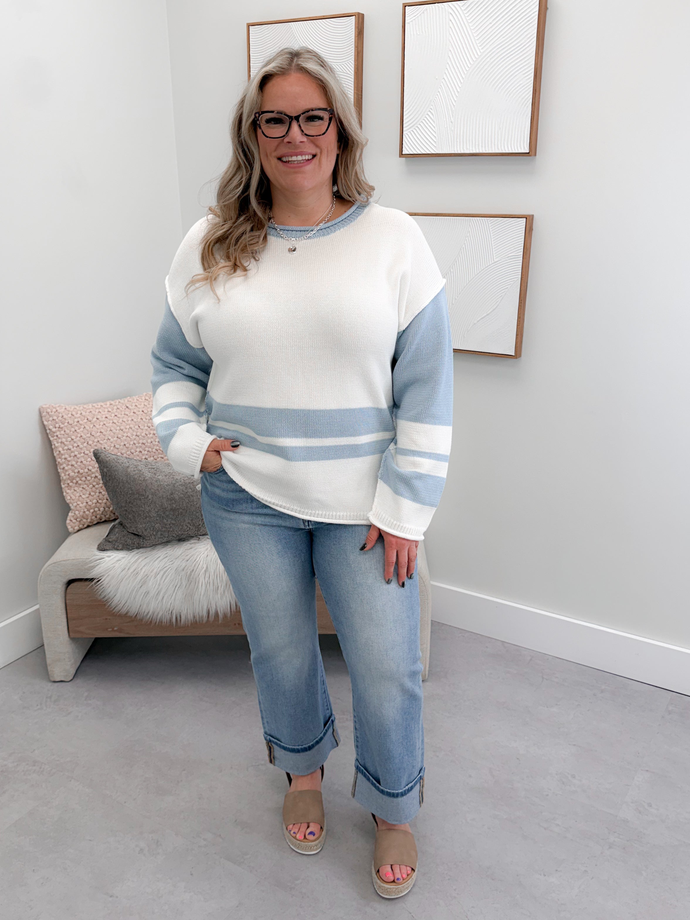 Valley Sweater in Blue