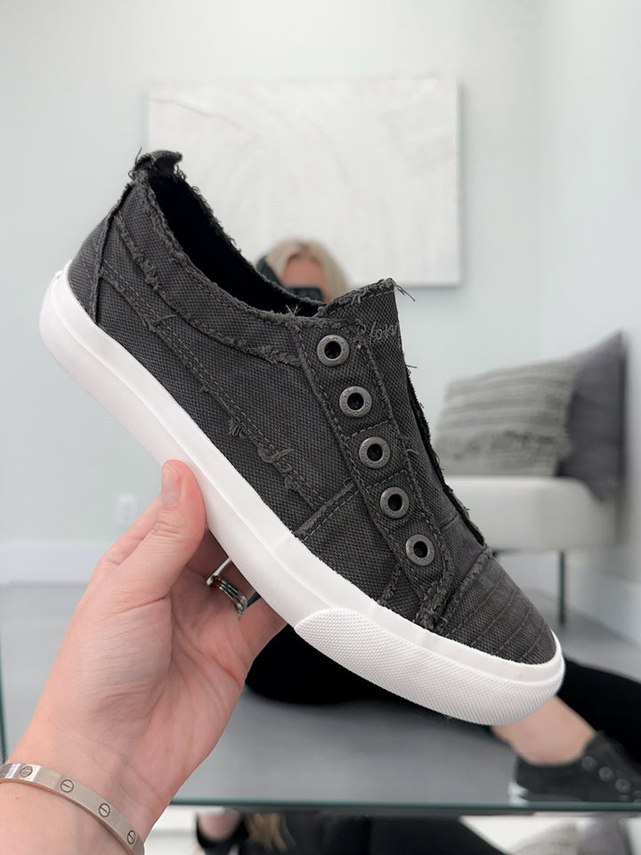 Play Sneaker in Black Canvas by Blowfish