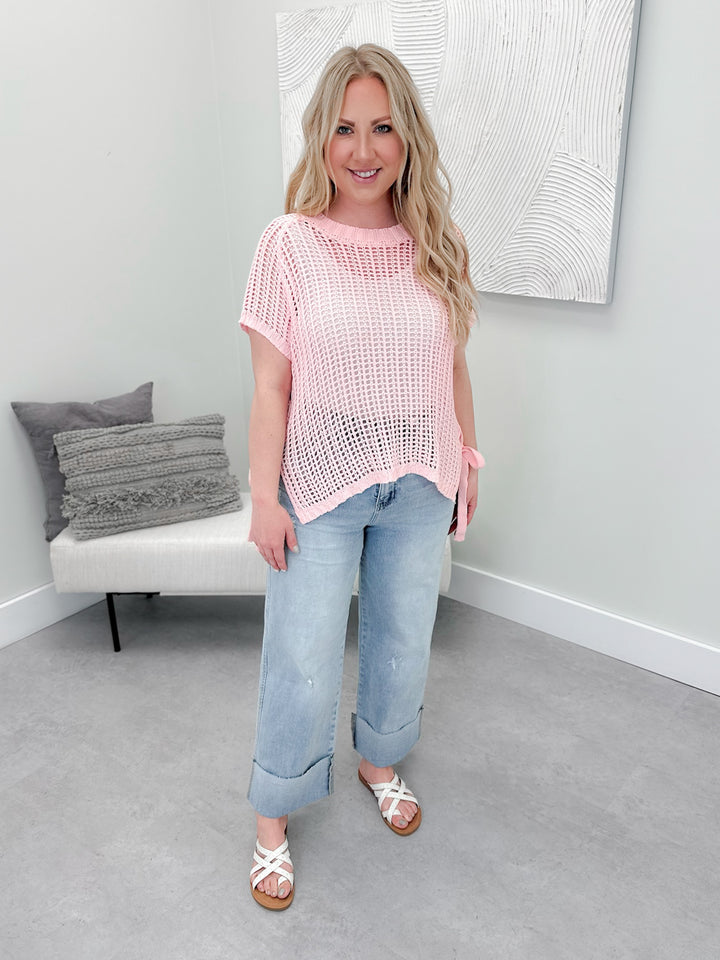 Britt Knit Sweater in Pink