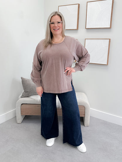 Liana Long Sleeve in Chestnut