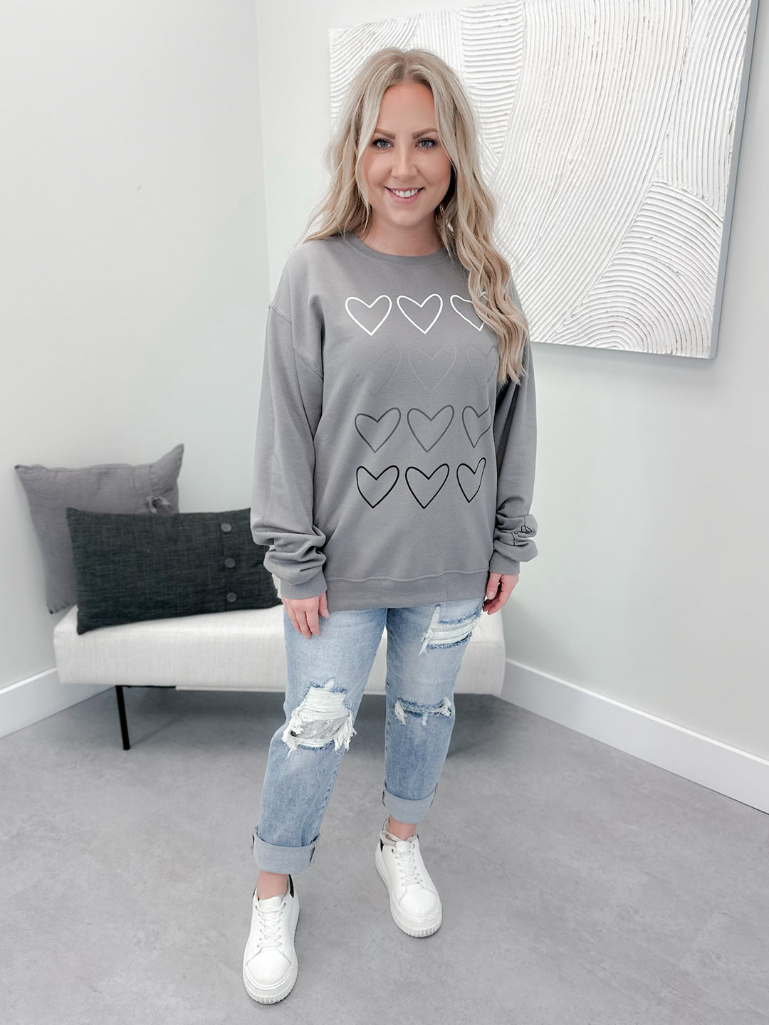 Adore Pullover in Grey by Ash + Antler