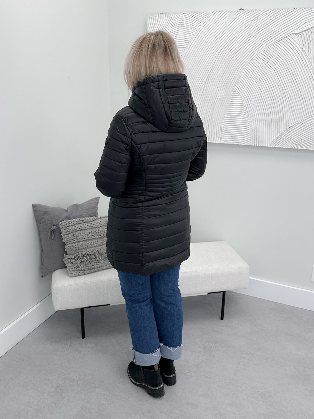 Jasper Ultralight Long Jacket in Black