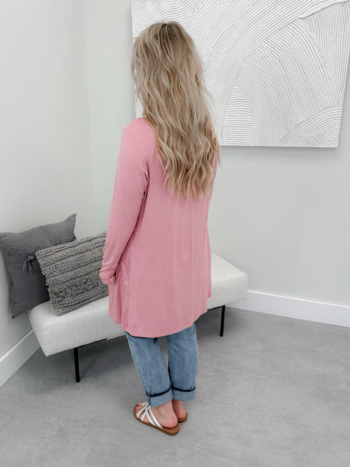 Classic Cardigan in Rose by Michelle Mae