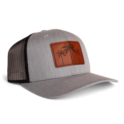 Trucker Hat in 3 Palms Grey by K'lani