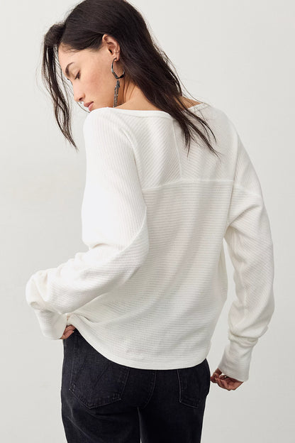 Jess Long Sleeve in Clean Ivory by Free People