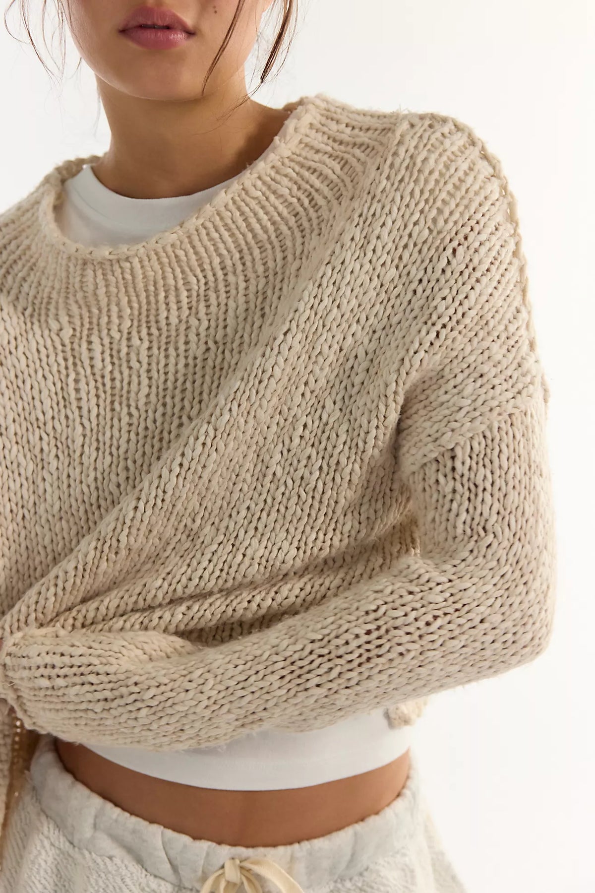 Opal Rollneck Knit Sweater in Tea by Free People