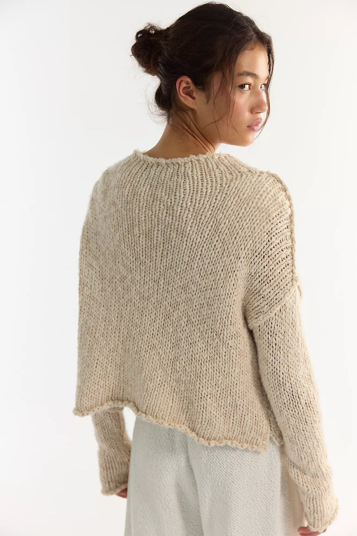 Opal Rollneck Knit Sweater in Tea by Free People