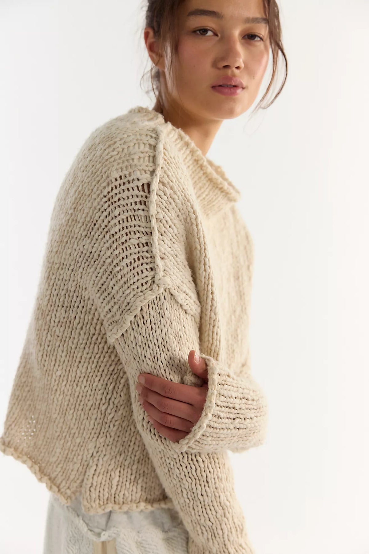 Opal Rollneck Knit Sweater in Tea by Free People
