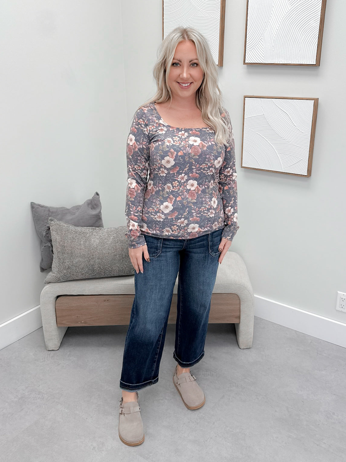 Alyssa Long Sleeve in Blushwood