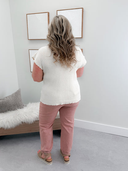 Delmar Sweater in Ivory