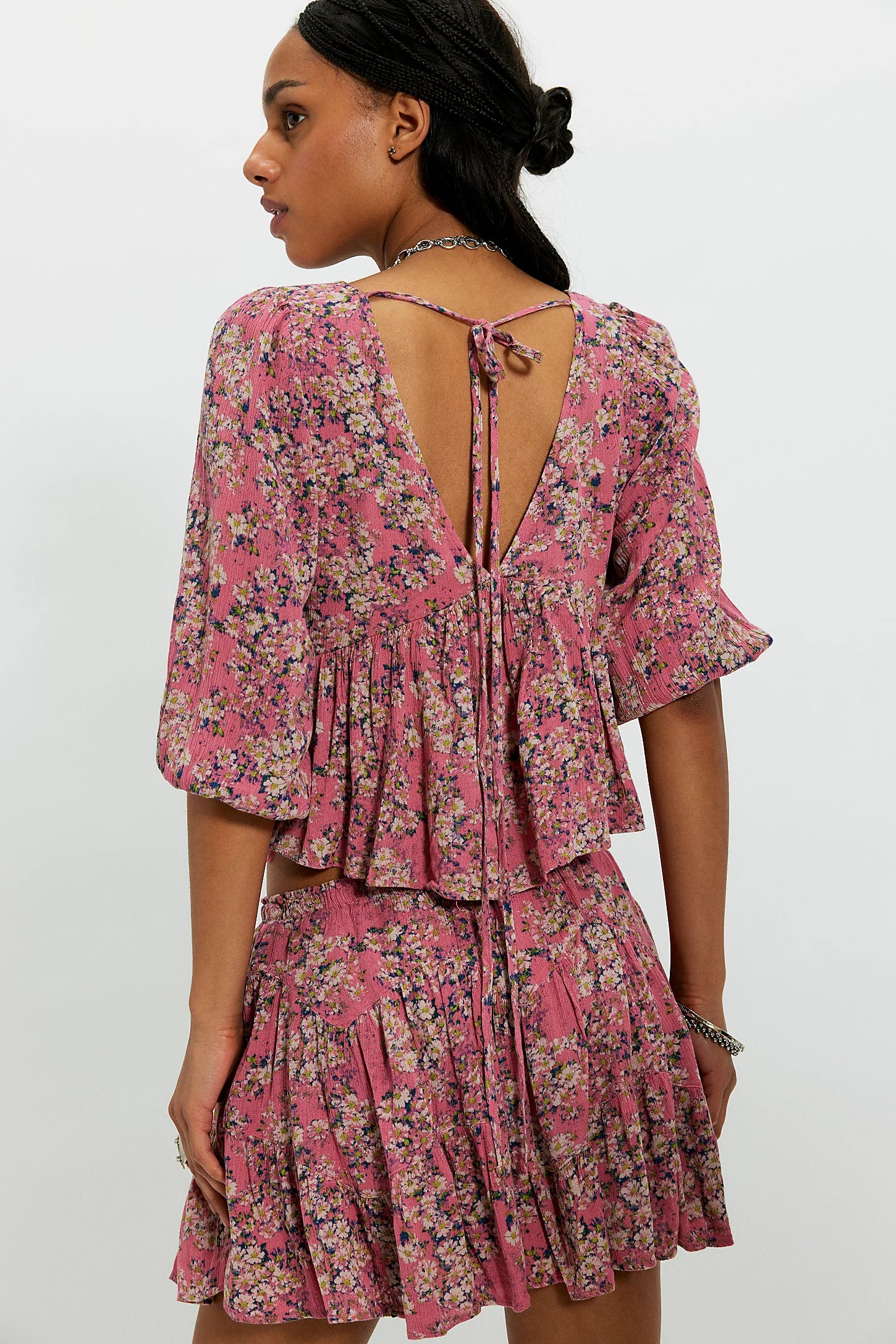Calla Lily Printed Mini Skirt Set by Free People