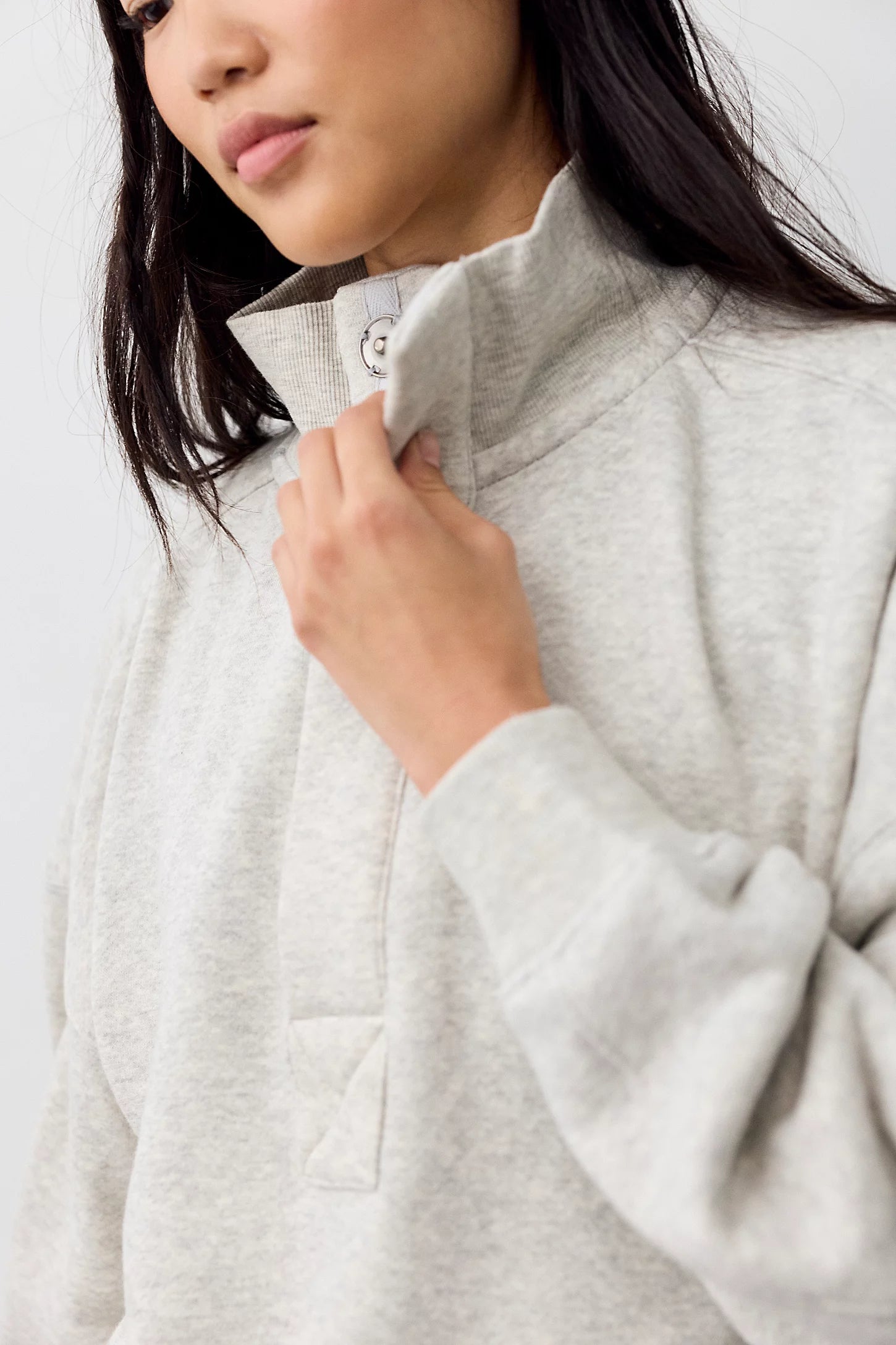 Timeless Pullover in Heather Grey by Free People