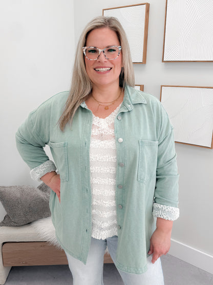 Sammy Shacket in Sage