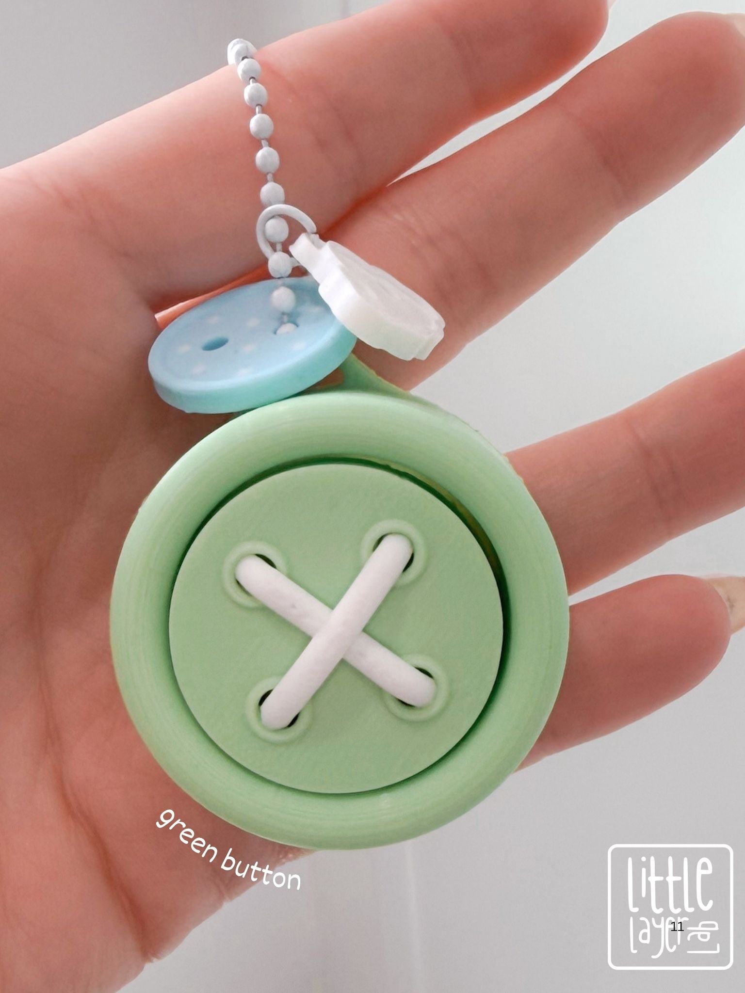 Button Clicker Keychain