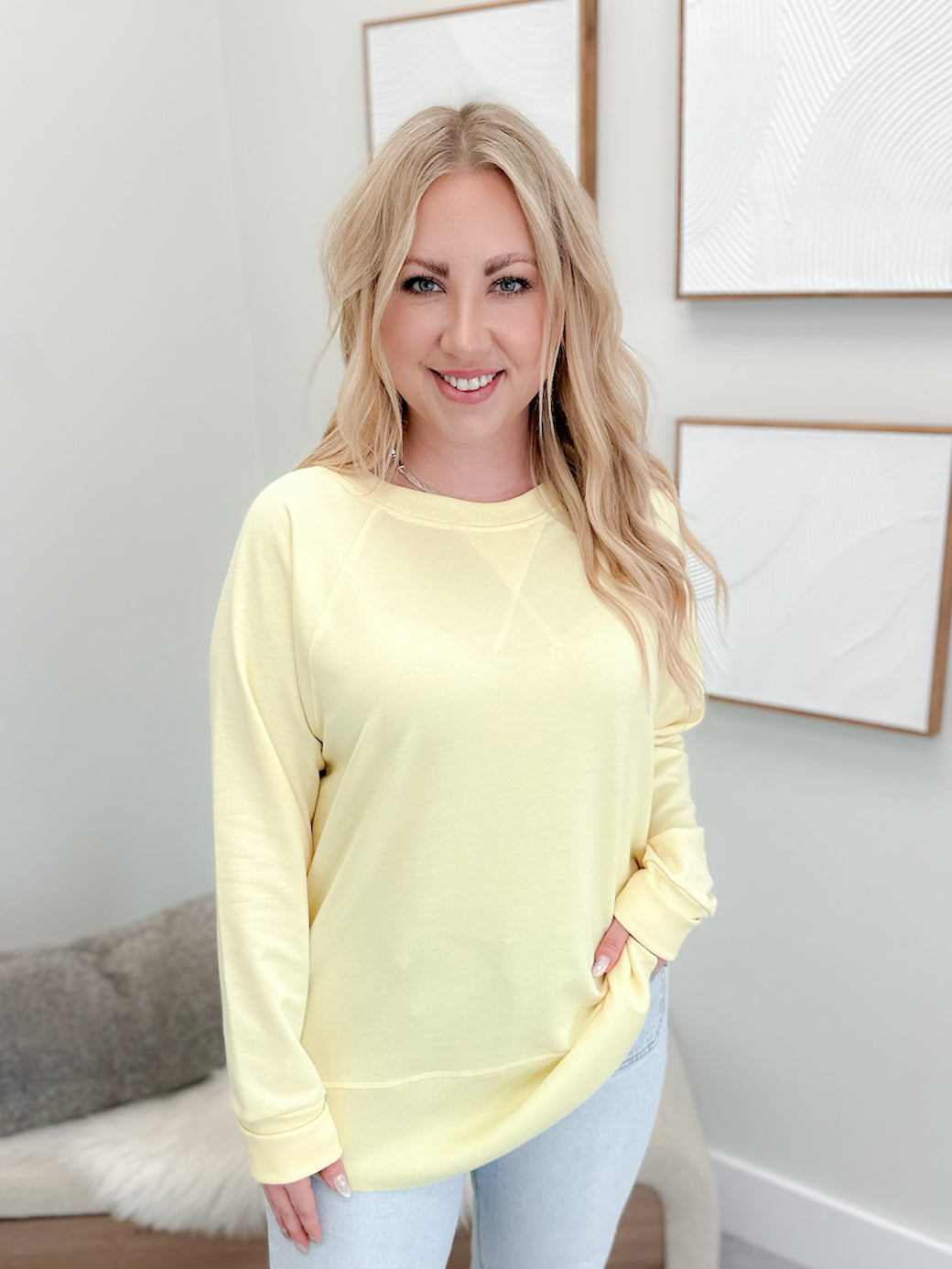 707 Long Sleeve in Lemon by Twenty Nine The Label