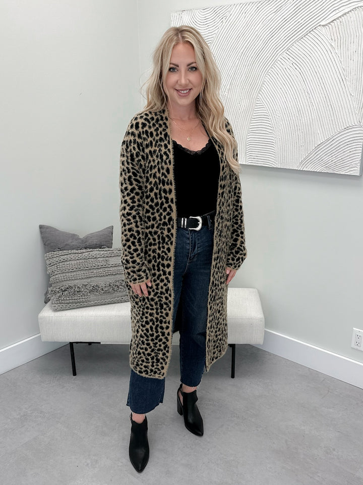 Koa Cardi in Cheetah